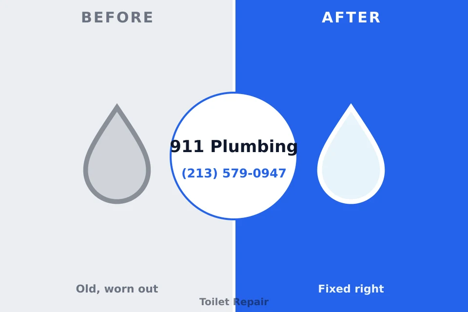 Before and after: plumbing company Elkins, AR